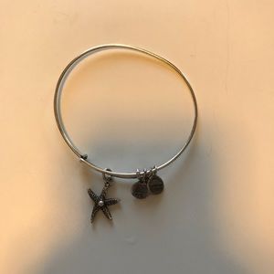 Alex and Ani authentic silver starfish bangle